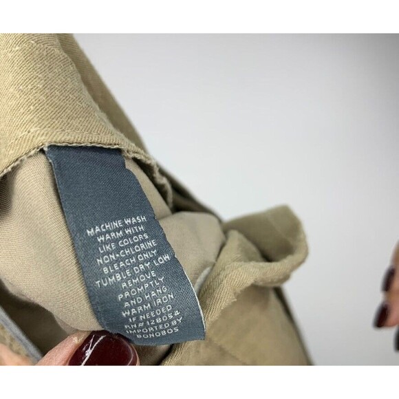 Bonobos Pants Mens 35 x 30 Beige Khaki Workwear Casual Wednesday Straight Leg - Picture 9 of 11